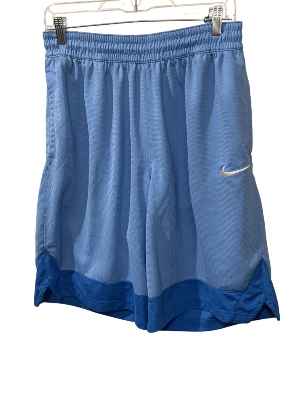 Nike Mens Blue Dri-Fit Athletic Shorts Size L With Elastic Waistband